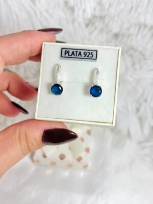 WhatsApp Image 2026-06-02 at 09.30.40 (1) Aros de plata 925 Azul Zafiro