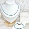 COLLAR CRISTAL CUBO CELESTE